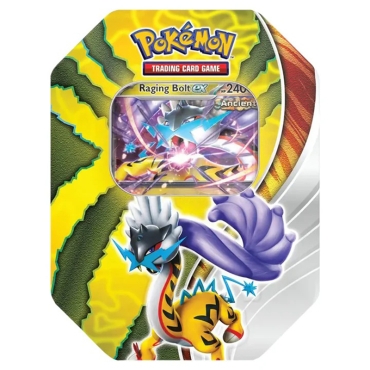 PRE-ORDER: Pokemon TCG Paradox Destinies Tin - Raging Bolt ex