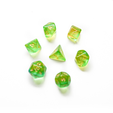 Dice set 7pcs - Gem Blitz - Aqua