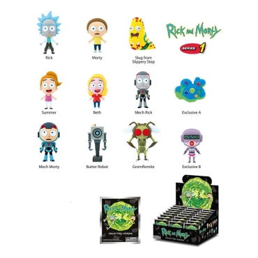 Rick and Morty 3D PVC Bag Clips Series 1