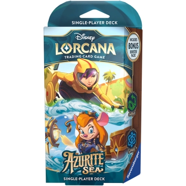 Disney Lorcana TCG Azurite Sea Starter Deck - Go Go Tomago/Gadget Hackwrench (Emerald/Sapphire)