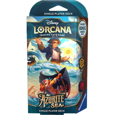 Disney Lorcana TCG Azurite Sea Starter Deck - Jim Hawkins/Tigger (Amber/Ruby)