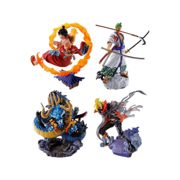 One Piece Petitrama PVC Mini Mystery Statue Logbox Re Birth Wano Kuni Vol. 1 Set 9 cm