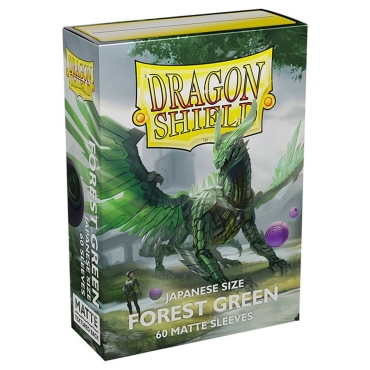 Dragon Shield Japanese size Matte Sleeves - Forest Green (60 Sleeves)