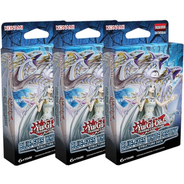 HOBBY COMBO: 3 X Yu-Gi-Oh! TCG - Structure Deck Blue-Eyes White Destiny