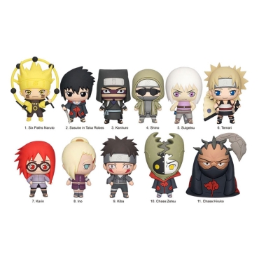 Naruto Shippuden 3D PVC Bag Clips Series 4