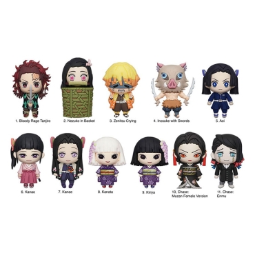 Demon Slayer: Kimetsu no Yaiba 3D PVC Bag Clips Series 4