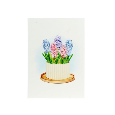Kiriori POP 3D Greeting Card - Hyacinth