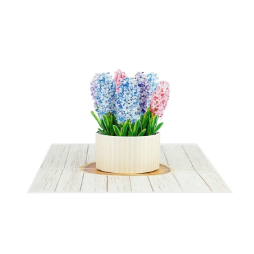 Kiriori POP 3D Greeting Card - Hyacinth