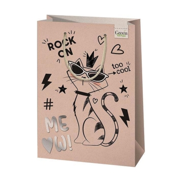 Ecological Grass Gift Bag - Cat 24 x 35 L