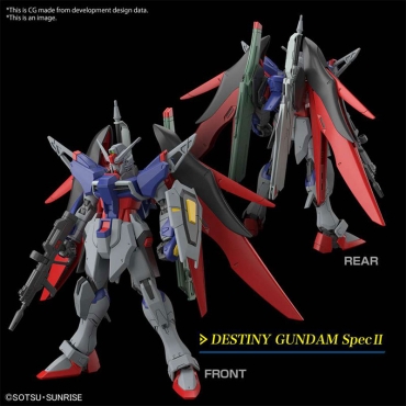 (HG) Gundam Model Kits - Destiny Gundam Spec II & Zeus Sillouette 1/144