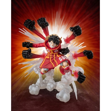 PRE-ORDER: One Piece Figuarts ZERO Extra Battle PVC Statue - Monkey D. Luffy -Gum Gum Hawk Gatling- 19 cm