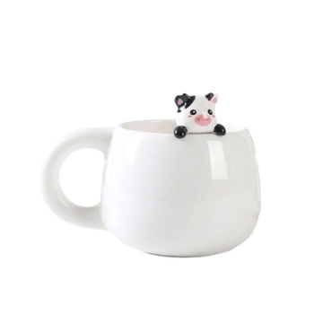 Themed Ceramic Mug Charm - Cow