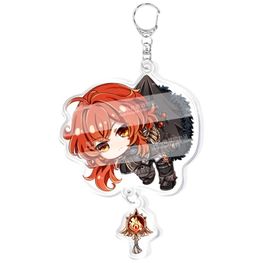 Genshin Impact Acrylic Keychain - Diluc