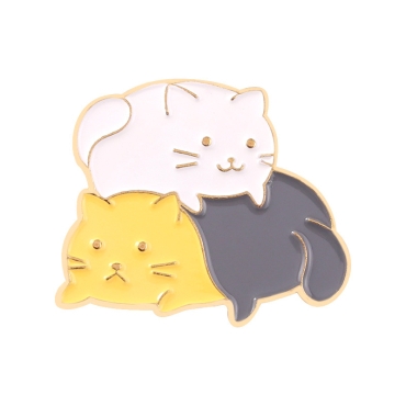 Cute Pin Badge - Cats Ver. C