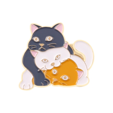 Cute Pin Badge - Cats Ver. D