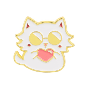 Jujutsu Kaisen Pin Badge - Satoru Gojo Kitten w/ Heart