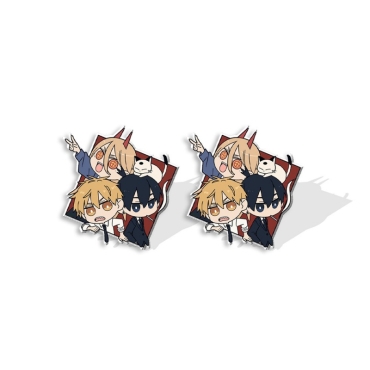Chainsaw Man Earrings - Denji, Power & Aki