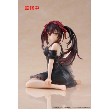 Date A Live V PVC Statue - Desktop Cute Figure Kurumi Tokisaki Nightwear Ver. 13 cm