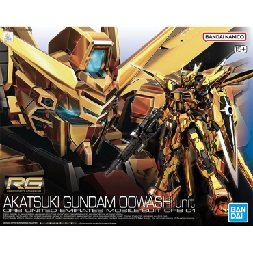 (RG) Gundam Model Kit - Akatsuki Gundam (Oowashi Pack) 1/144