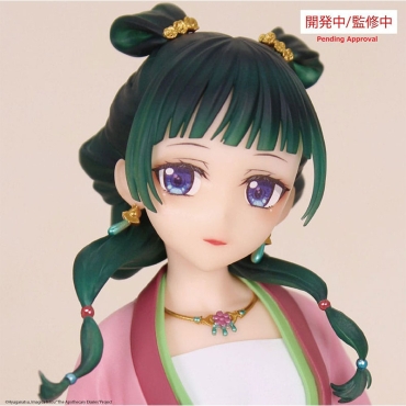 Detaliu cu fața statuii Maomao