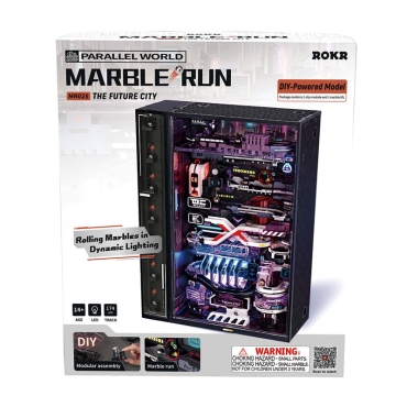 Cutia Setului Robotime Orașul Viitorului - Vedere Frontală