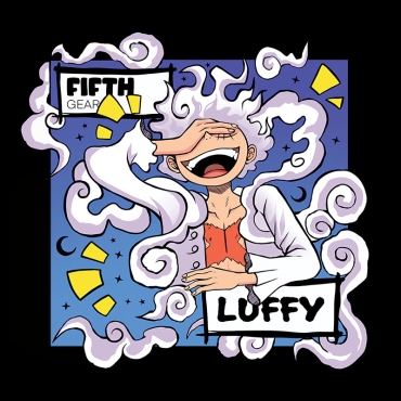 Tricou Luffy Gear 5 - față