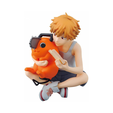 Chainsaw Man Break Time PVC Statue - Denji & Pochita 7cm