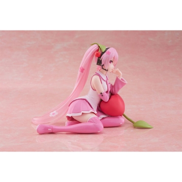 Hatsune Miku PVC Statue Desktop Cute Figure Sakura Miku Cherry Cushion Ver. 13 cm