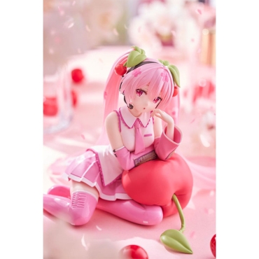 Hatsune Miku PVC Statue Desktop Cute Figure Sakura Miku Cherry Cushion Ver. 13 cm