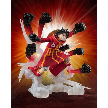 One Piece Figuarts ZERO Extra Battle PVC Statue - Monkey D. Luffy -Gum Gum Hawk Gatling- 19 cm