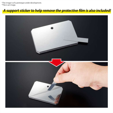 Action base 6 clear mirror stickers set