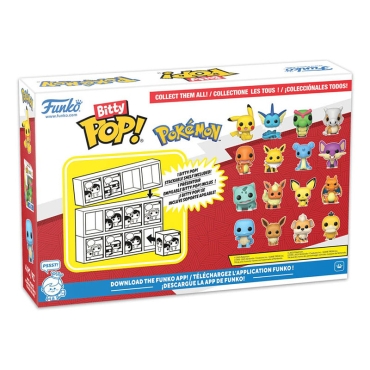 Pokémon Bitty POP! Vinyl Figure 4-Pack Series 2 2 cm - Charmander, Jolteon, Larpas, Rattata