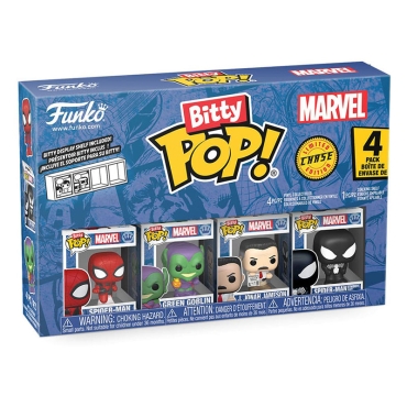 Spider-Man Bitty POP! Vinyl Figure 4-Pack Series 1 2 cm - Spider-Man, Green Goblin, J. Jonah Jameson + Chase