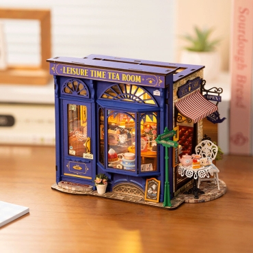 Robotime DIY kit de model - Leisure Time Tea Room
