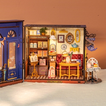 Robotime DIY kit de model - Leisure Time Tea Room