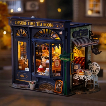 Robotime DIY kit de model - Leisure Time Tea Room