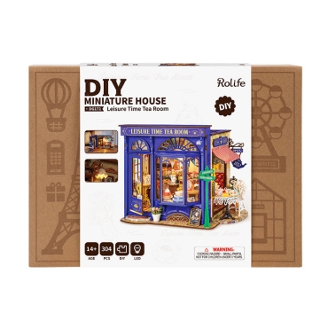Robotime DIY kit de model - Leisure Time Tea Room