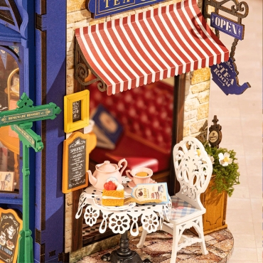 Robotime DIY kit de model - Leisure Time Tea Room