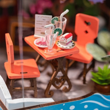 Robotime DIY kit de model - Sea Holiday Restaurant