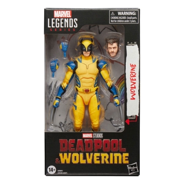 Vedere frontală a figurinei Wolverine din Deadpool & Wolverine