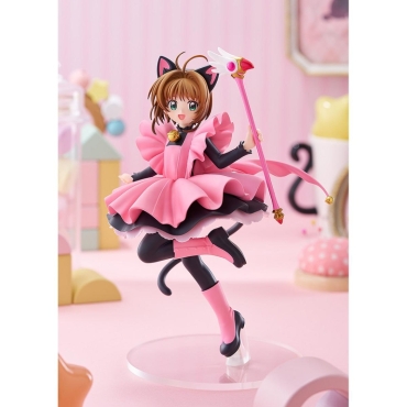 Cardcaptor Sakura POP UP PARADE Figura - Sakura Kinomoto: Black Cat Costume Ver. L Size