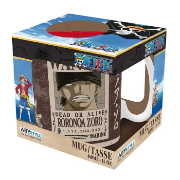 ONE PIECE - Cană - 460 ml - „Zoro se caută”