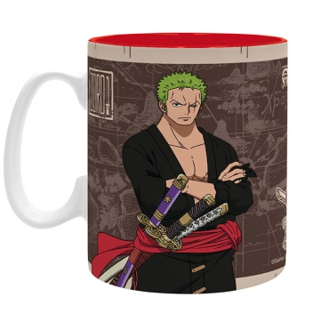 ONE PIECE - Cană - 460 ml - „Zoro se caută”