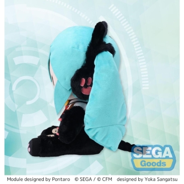 Hatsune Miku: Project DIVA Fuwa Petit Jucărie Mare de Pluș - Hatsune Miku Kitty Cat