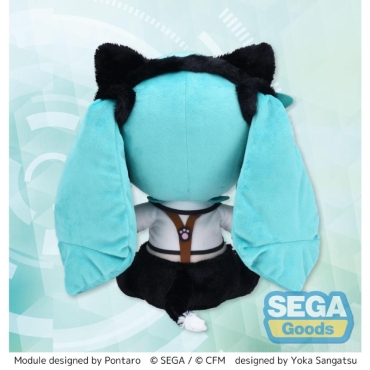 Hatsune Miku: Project DIVA Fuwa Petit Jucărie Mare de Pluș - Hatsune Miku Kitty Cat