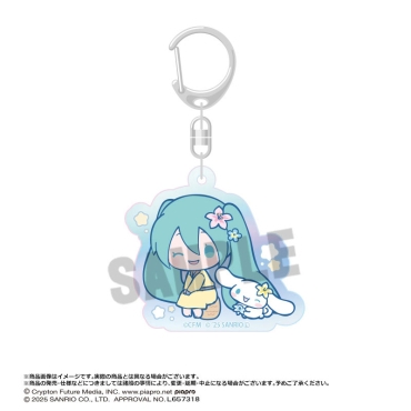 Breloc acrilic Hatsune Miku - Hatsune Miku x Cinnamoroll Aurora Ver. C