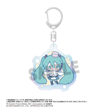 Breloc acrilic Hatsune Miku - Hatsune Miku x Cinnamoroll Aurora Ver. D