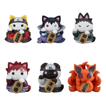 Naruto Shippuden Mega Cat Project Nyaruto! Trading Figures Fortune Cats Naruto Uzumaki & Friends Ver. 7 cm