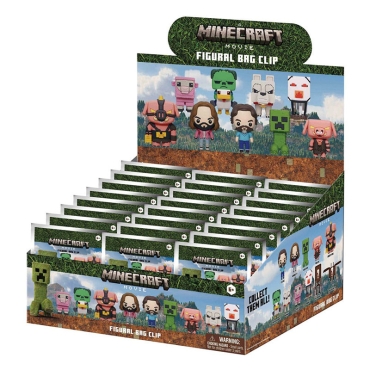 Cleme pentru pungi Minecraft 3D din PVC, seria 1