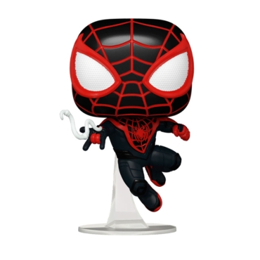 Spider-Man 2 POP! Games Figurină Vinil Miles Morales (Costum Îmbunătățit) #970 Bobble-Head